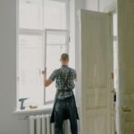 Modern plastic windows on a residential building exterior